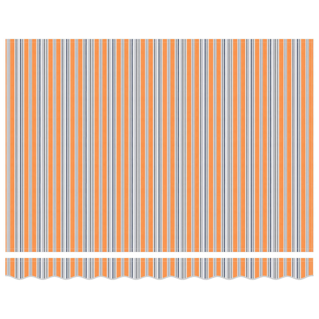 Einziehbare Markise Mehrfarbig Stoff Orange/Grau/Blau/Weiß