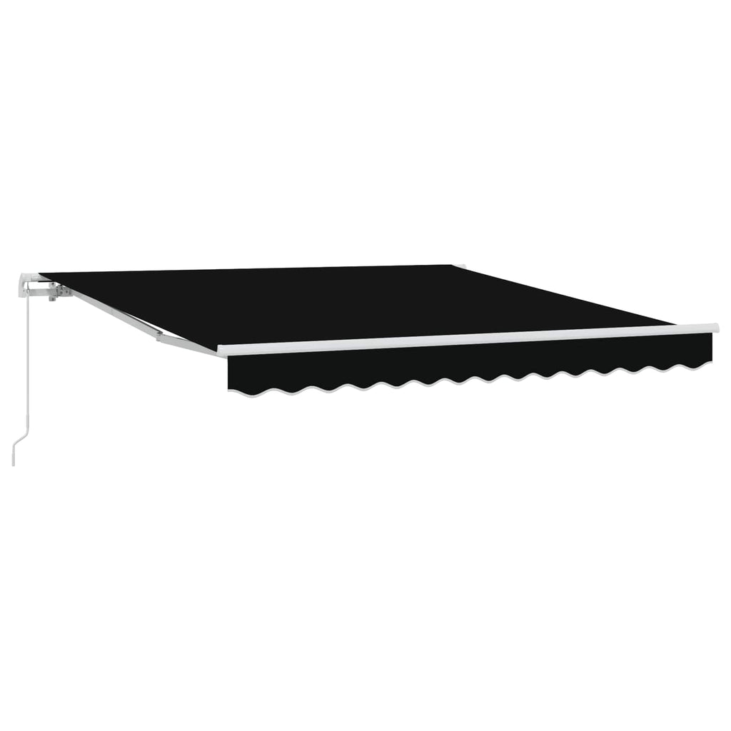 Markise Schwarz 300 X 250 X 165 Cm Polyester Gelb Und Grau (Anthrazit Rahmen)