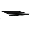 Markise Schwarz 300 X 250 X 165 Cm Polyester Gelb Und Grau (Anthrazit Rahmen)