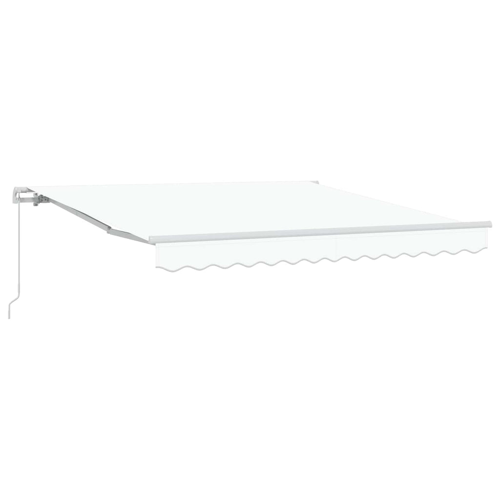 Markise Weiß 300 X 250 X 165 Cm Polyester Schwarz (Anthrazit Rahmen)