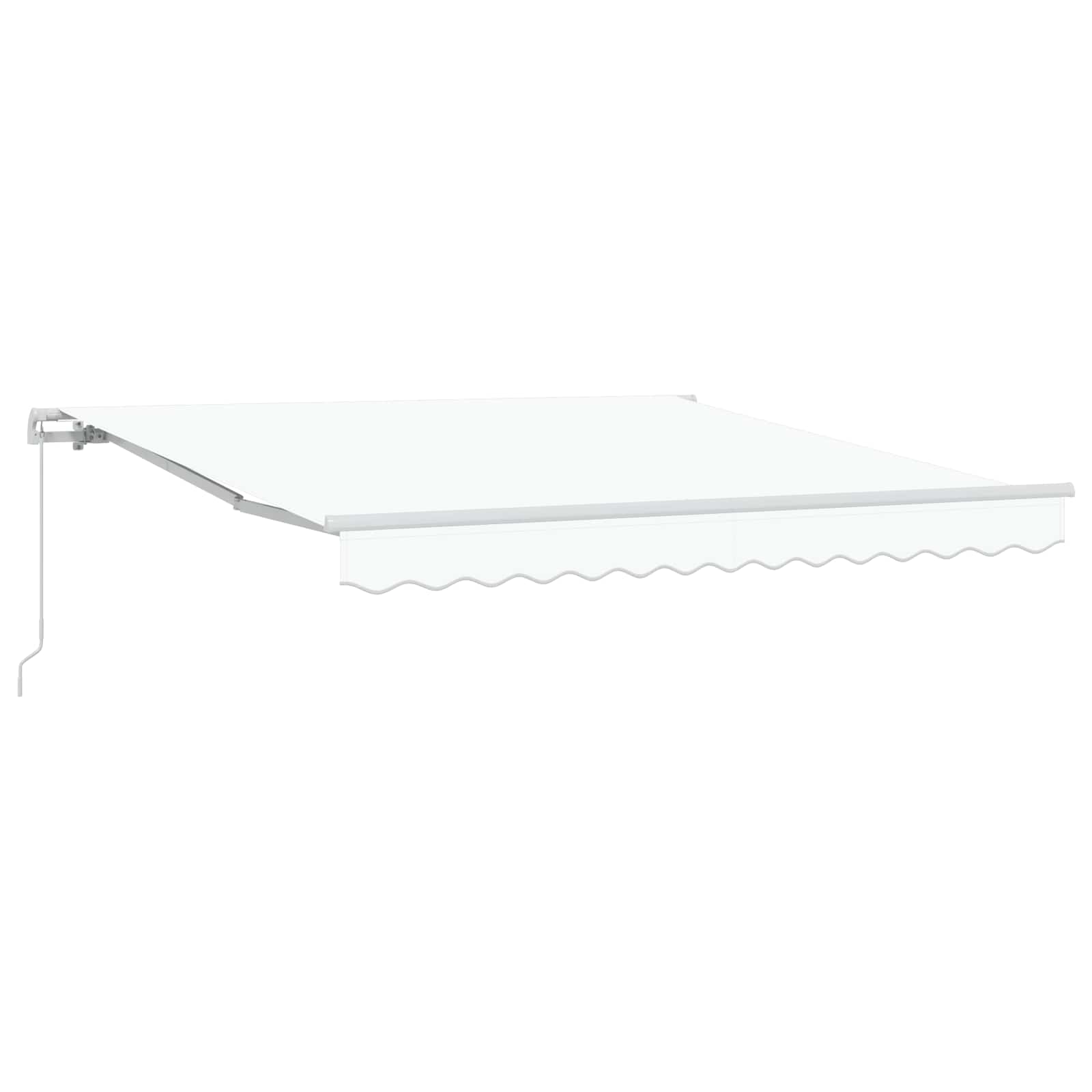 Markise Weiß 300 X 250 X 165 Cm Polyester Schwarz (Anthrazit Rahmen)