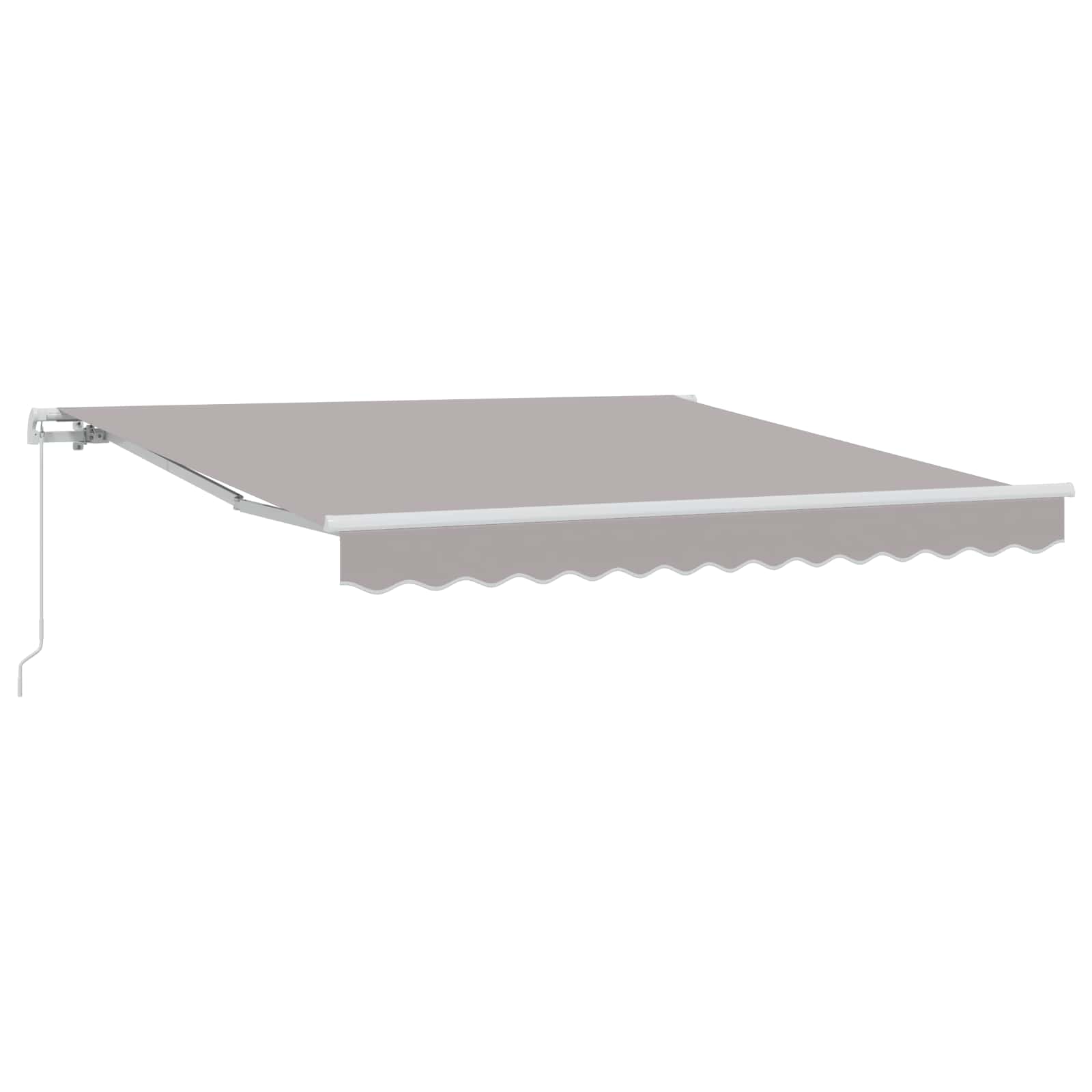 Markise Hellgrau 300 X 250 X 165 Cm Polyester Weiß (Anthrazit Rahmen)