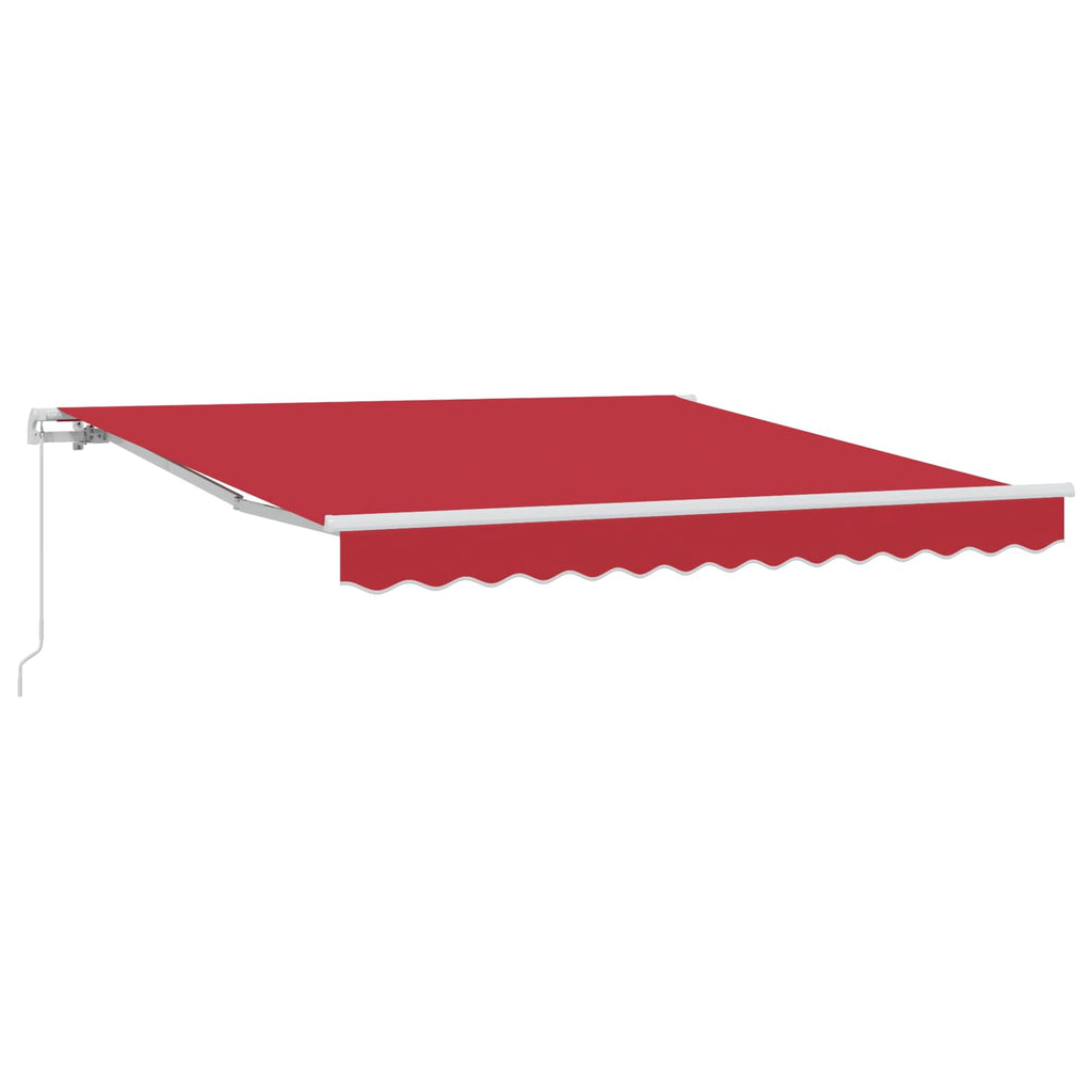 Markise Rot 300 X 250 X 165 Cm Polyester Hellgrau (Anthrazit Rahmen)