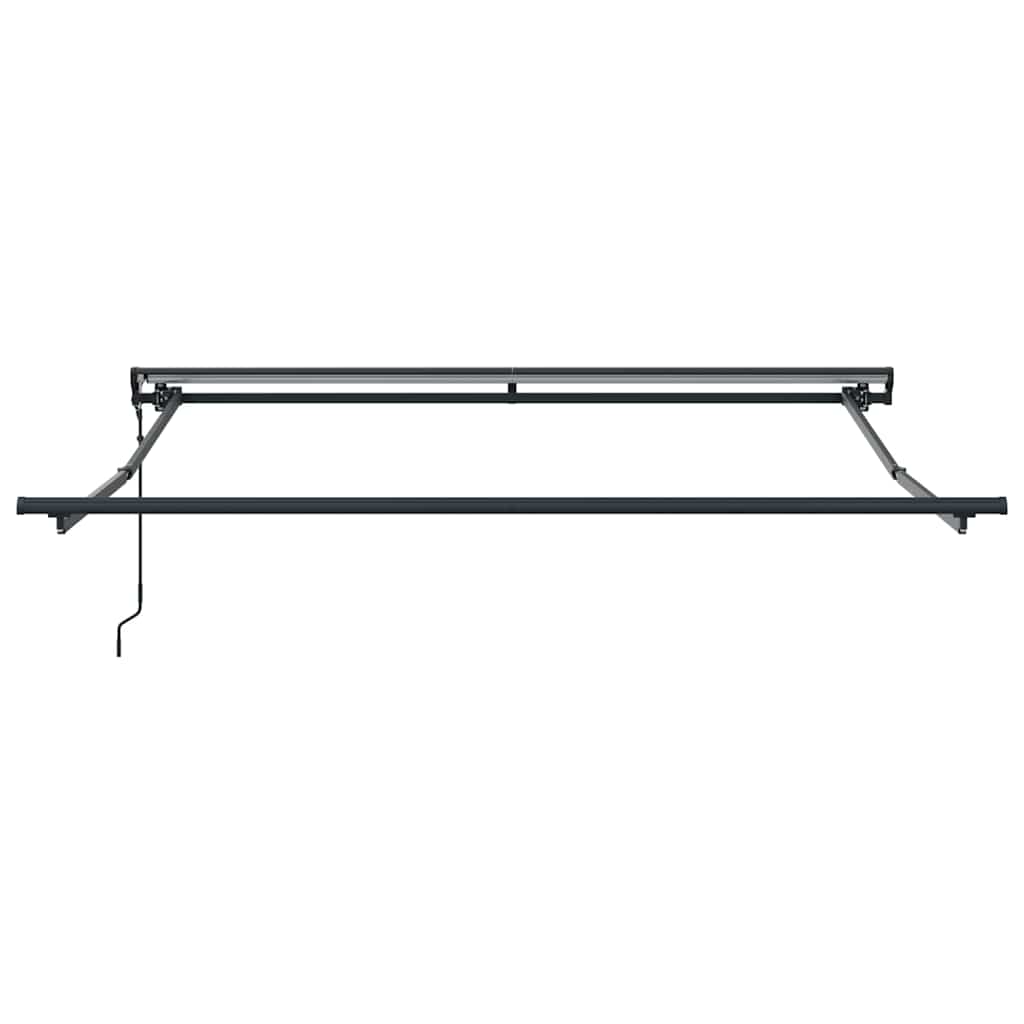 Einziehbare Markise Grün Und Gelb 300 X 250 Cm Grün Und Gelb (Anthrazit Rahmen)