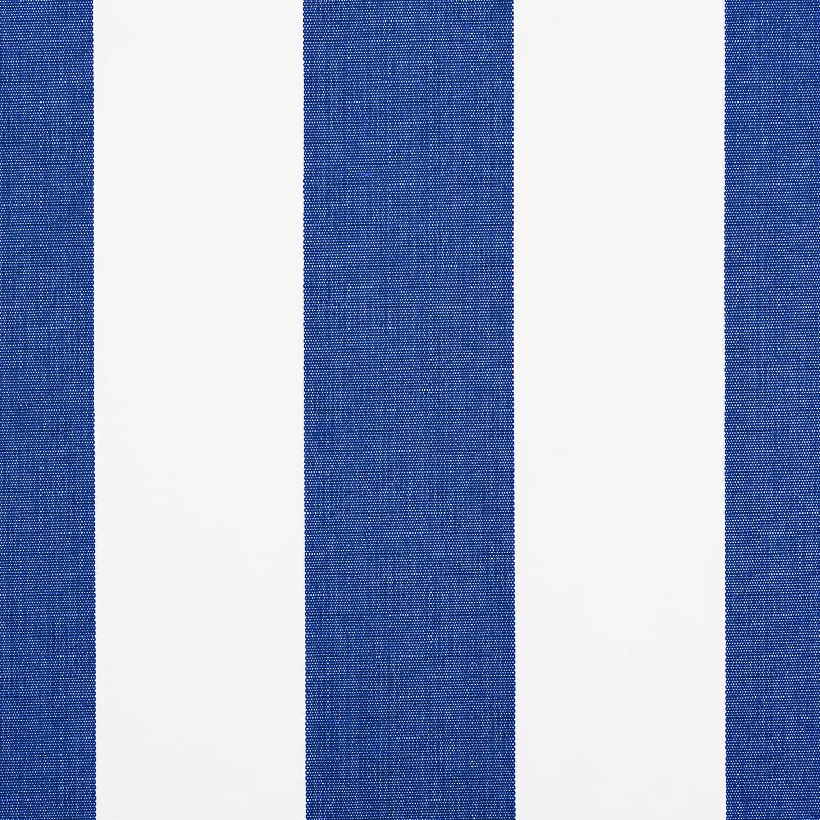 Einziehbare Markise Blau Und Weiß 350 X 250 Cm Blau Und Weiß (Rahmen Anthrazit)