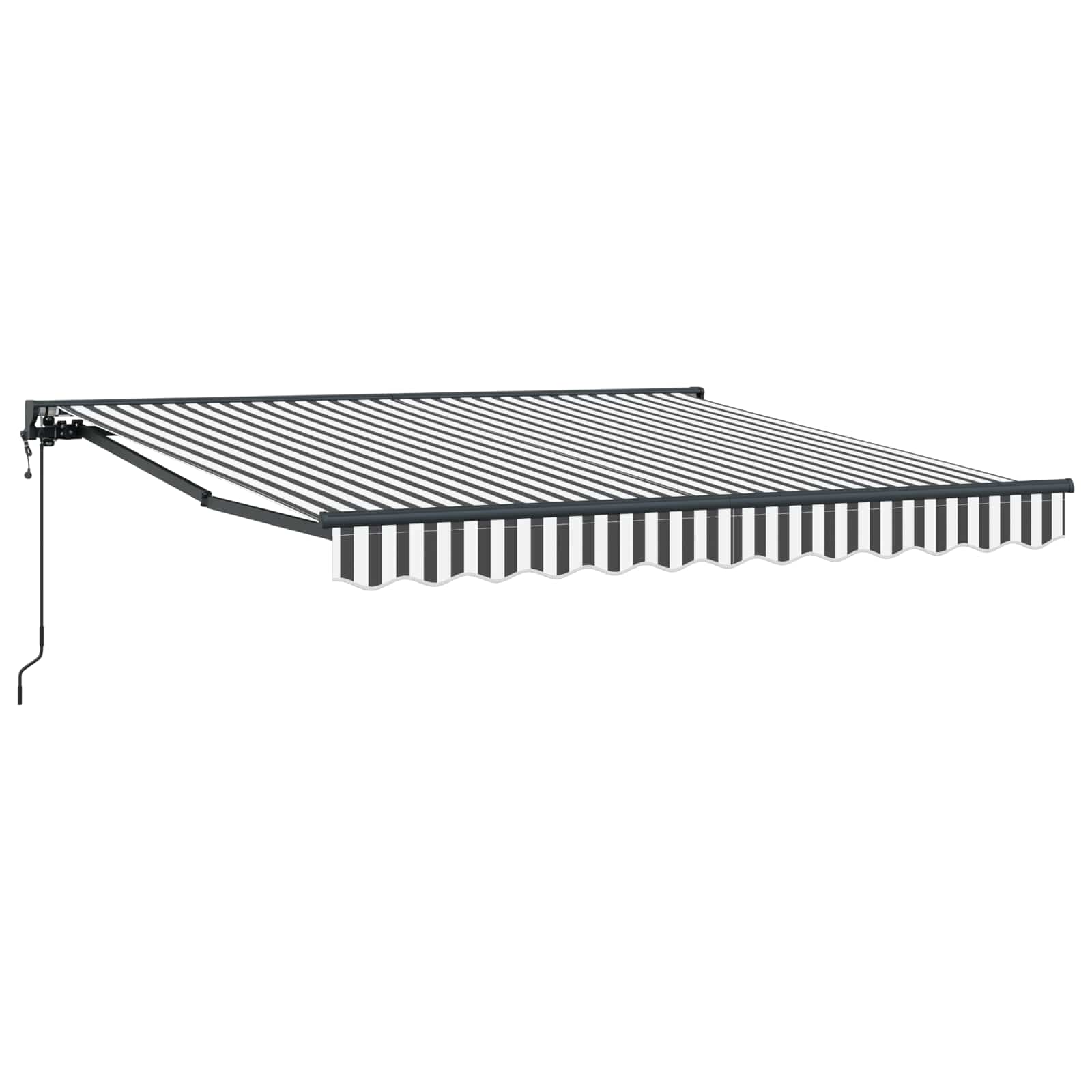 Markisenrahmen Anthrazit Und Weiß 400 X 300 Cm Anthrazit Und Weiß (Rahmen Anthrazit)