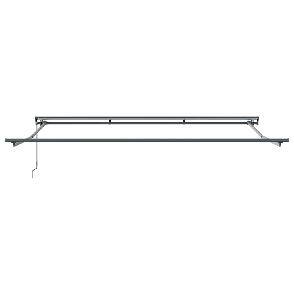 Markisenrahmen Creme 400 X 300 Cm Polyester Mit Pu-Beschichtung Creme (Anthrazit-Rahmen)