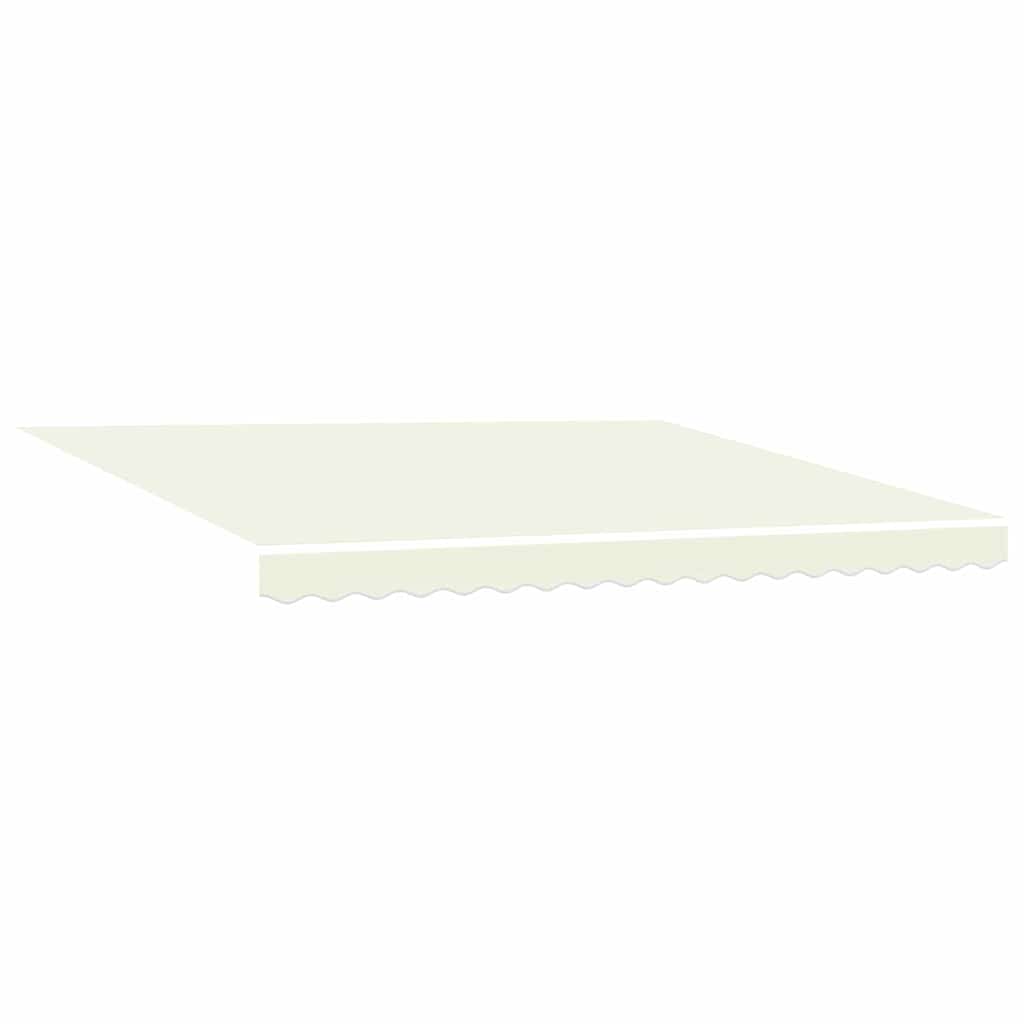 Einziehbare Markise Creme 400 X 300 Cm Polyester Und Aluminium Creme (Anthrazit-Rahmen)