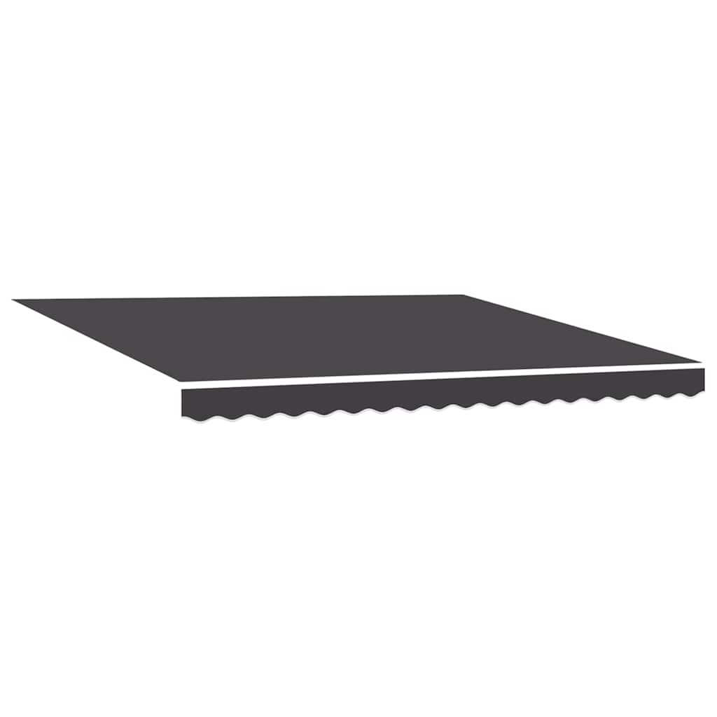 Einziehbare Markise Anthrazit 400 X 300 Cm Anthrazit (Rahmen Anthrazit)