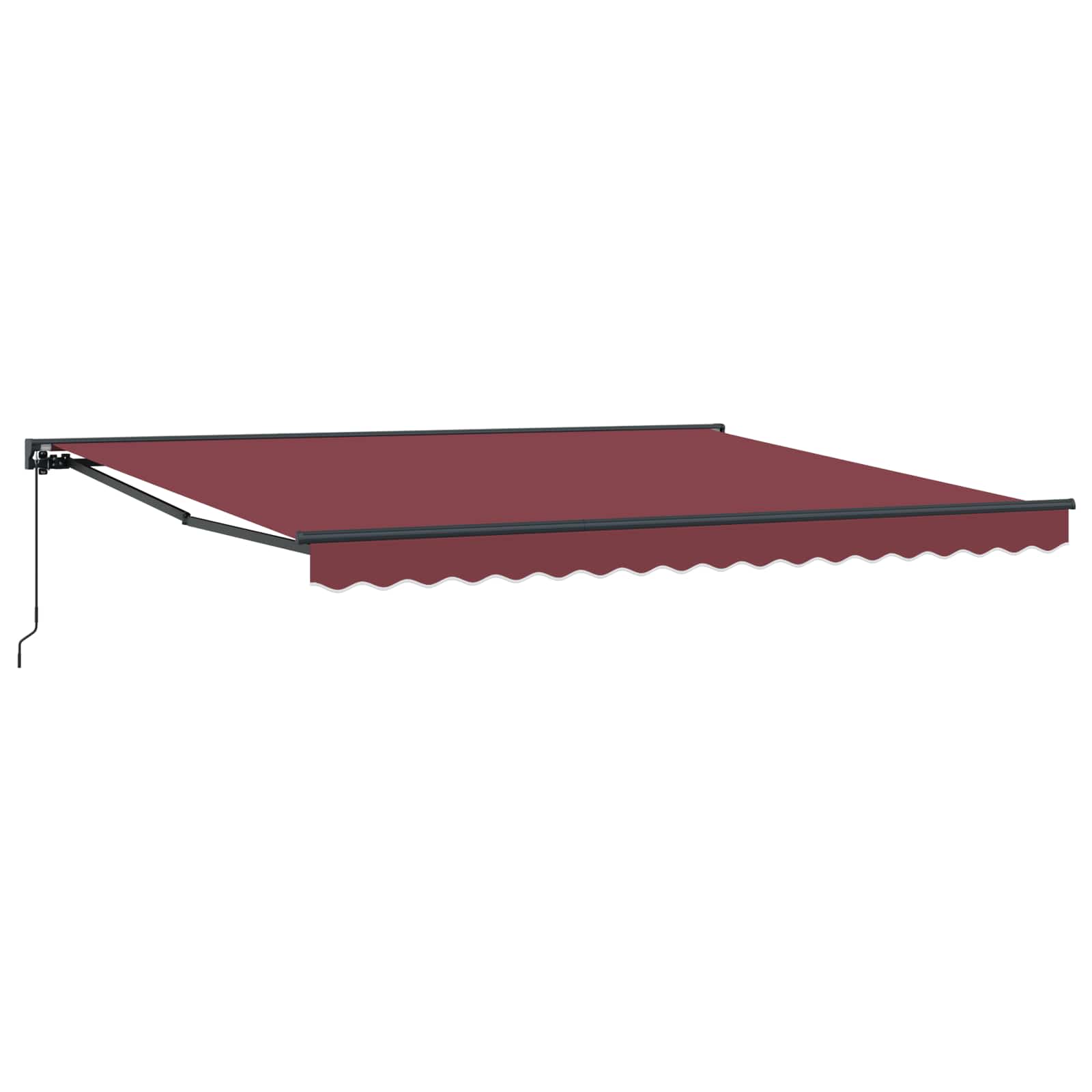 Markisenrahmen Bordeauxrot 400 X 300 Cm Burgunder (Anthrazit Rahmen)