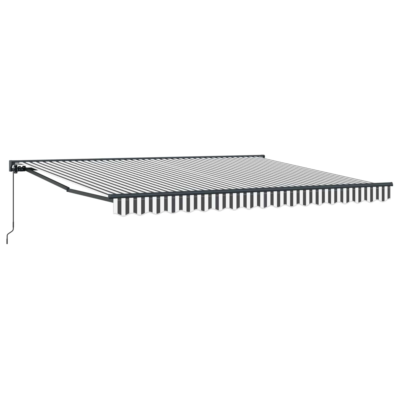 Markisenrahmen Anthrazit Und Weiß 400 X 300 Cm Anthrazit Und Weiß (Rahmen Anthrazit)