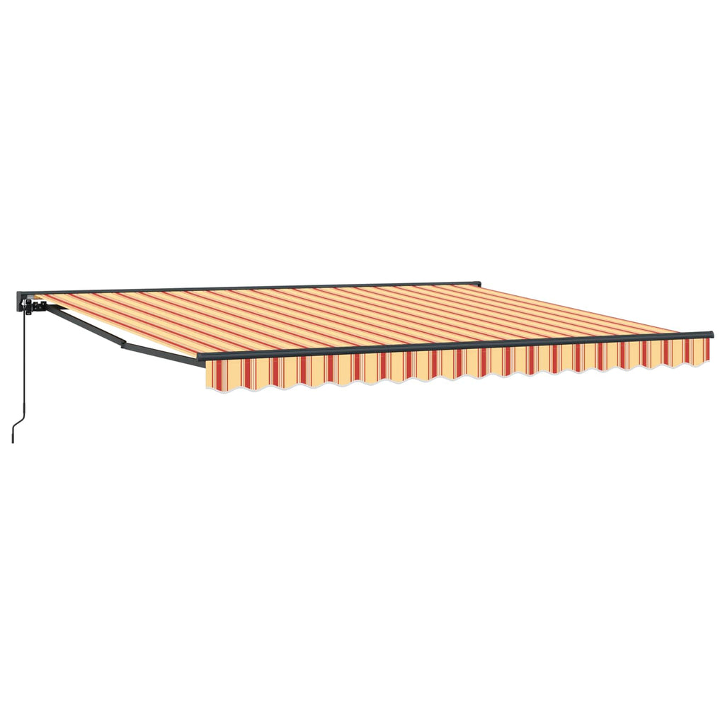 Markisenrahmen Mehrfarbig 400 X 300 Cm Gelb Und Orange (Anthrazit Rahmen)
