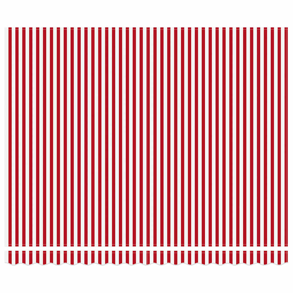 Einziehbare Markise Rot Und Weiß 400 X 300 Cm Gelb Und Orange (Anthrazit Rahmen)