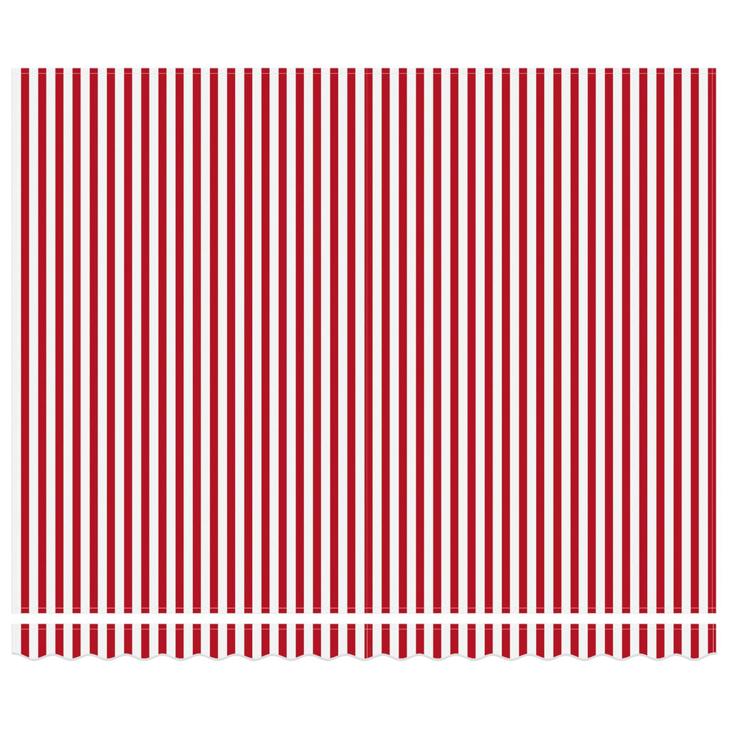 Markisenrahmen Rot Und Weiß 400 X 300 Cm Rot Und Weiß (Anthrazit Rahmen)