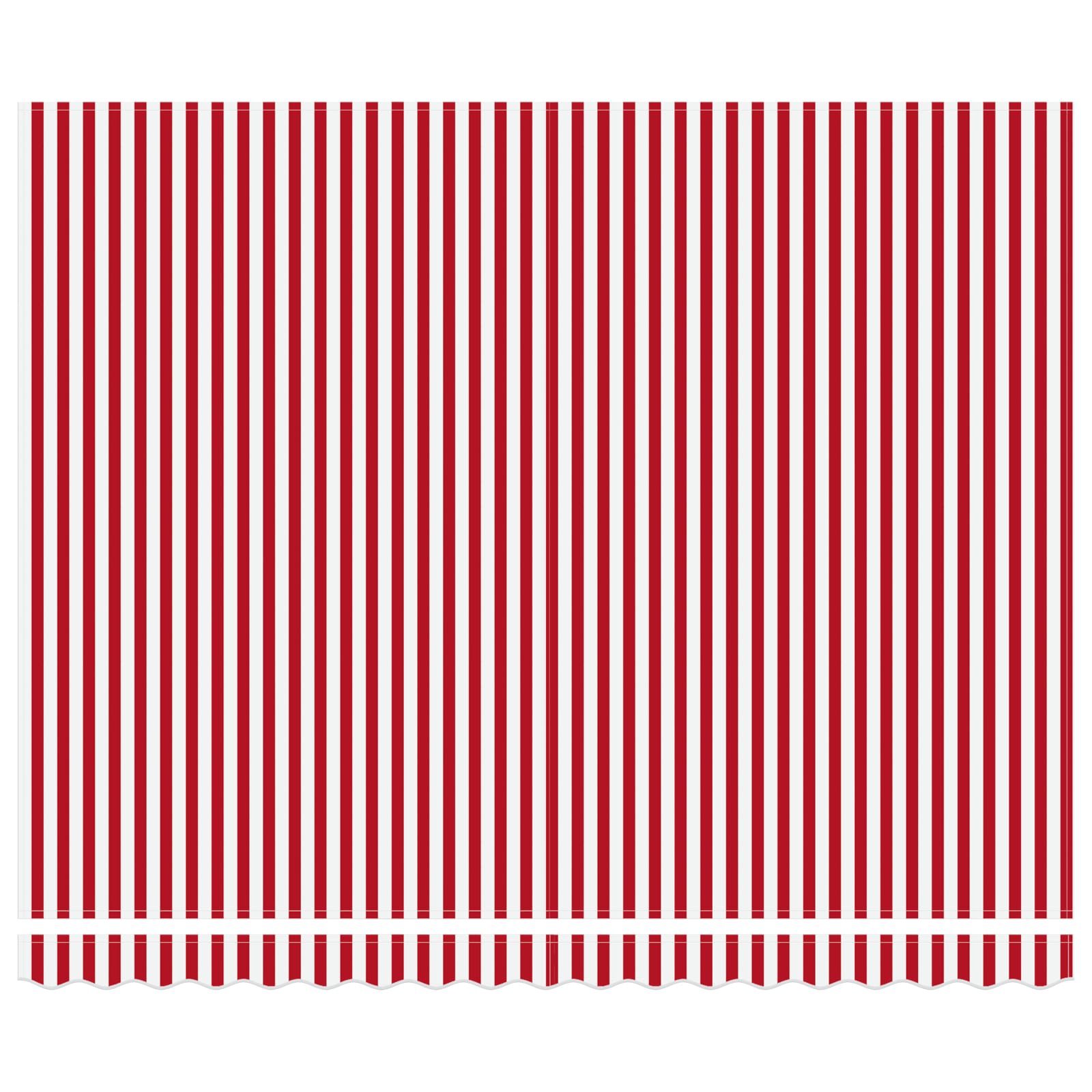 Markisenrahmen Rot Und Weiß 400 X 300 Cm Rot Und Weiß (Anthrazit Rahmen)