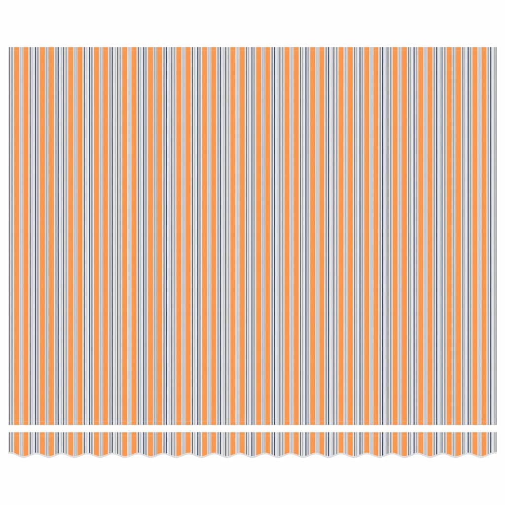 Einziehbare Markise Mehrfarbig 400 X 300 Cm Rot Und Weiß (Anthrazit Rahmen)