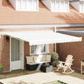 Markise Weiß 400 X 350 X 165 Cm Polyester Und Metall Schwarz