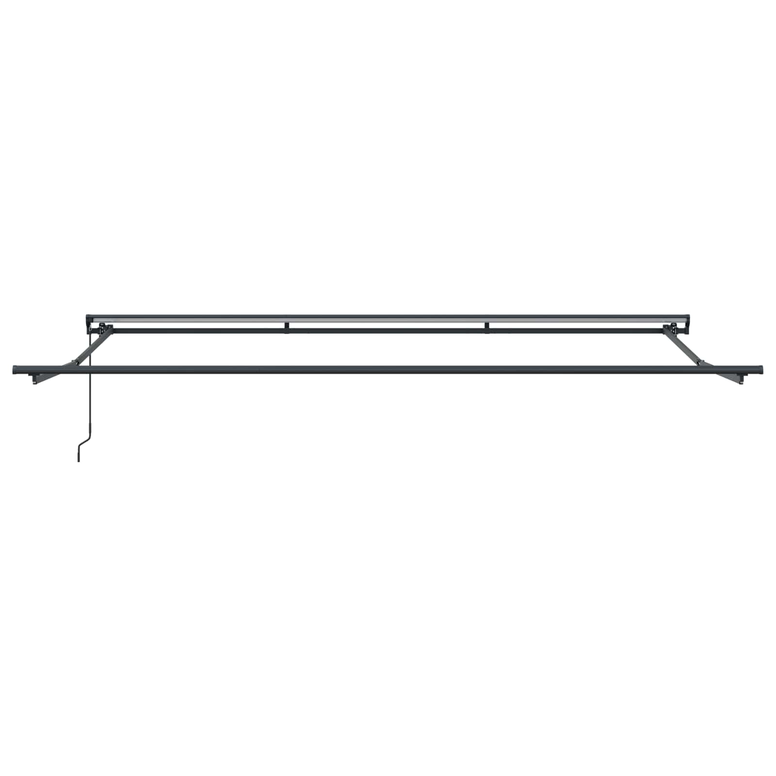 Einziehbare Markise Anthrazit 450 X 300 Cm Anthrazit (Rahmen Anthrazit)