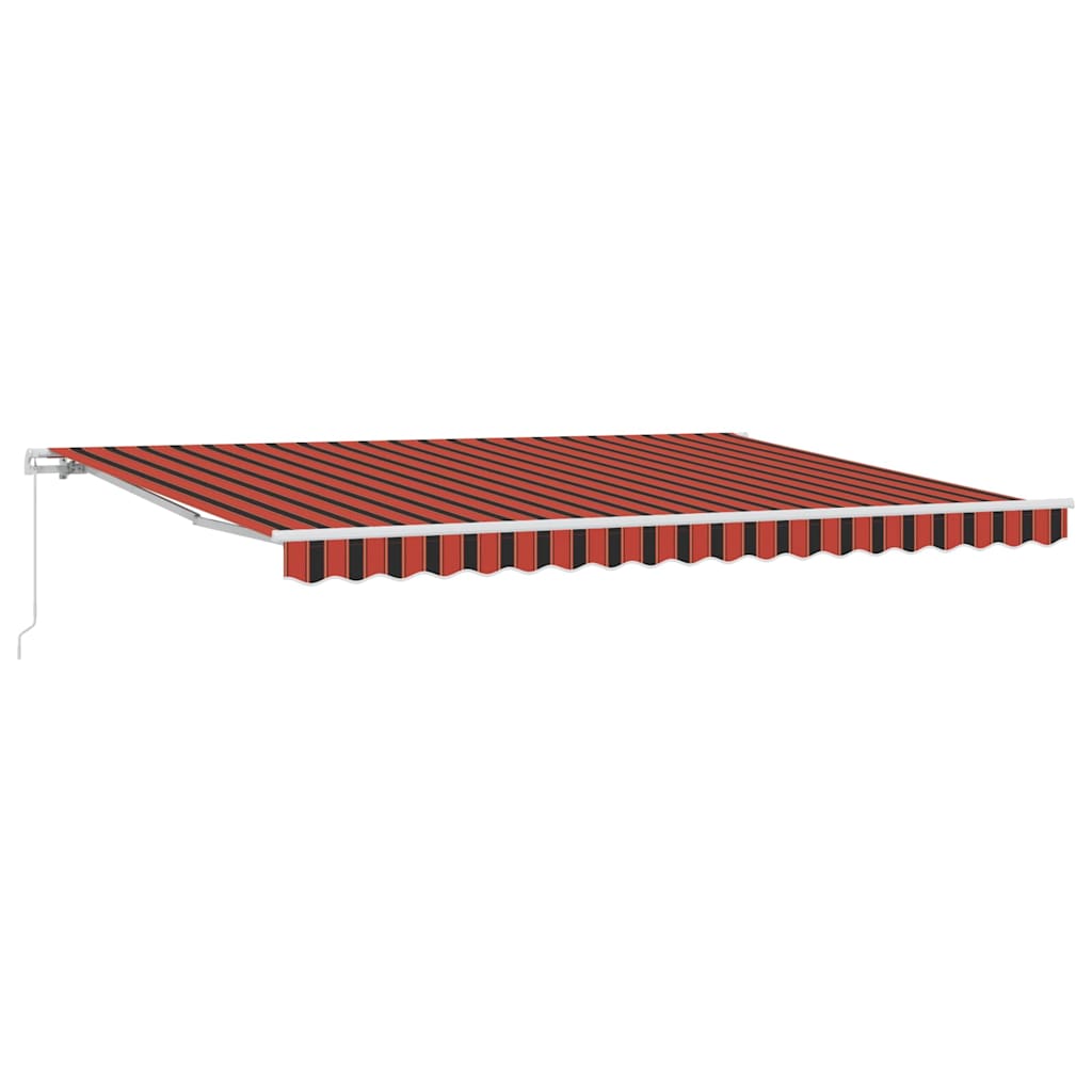 Markise Orange Und Braun 450 X 300 X 165 Cm Anthrazit (Rahmen Anthrazit)
