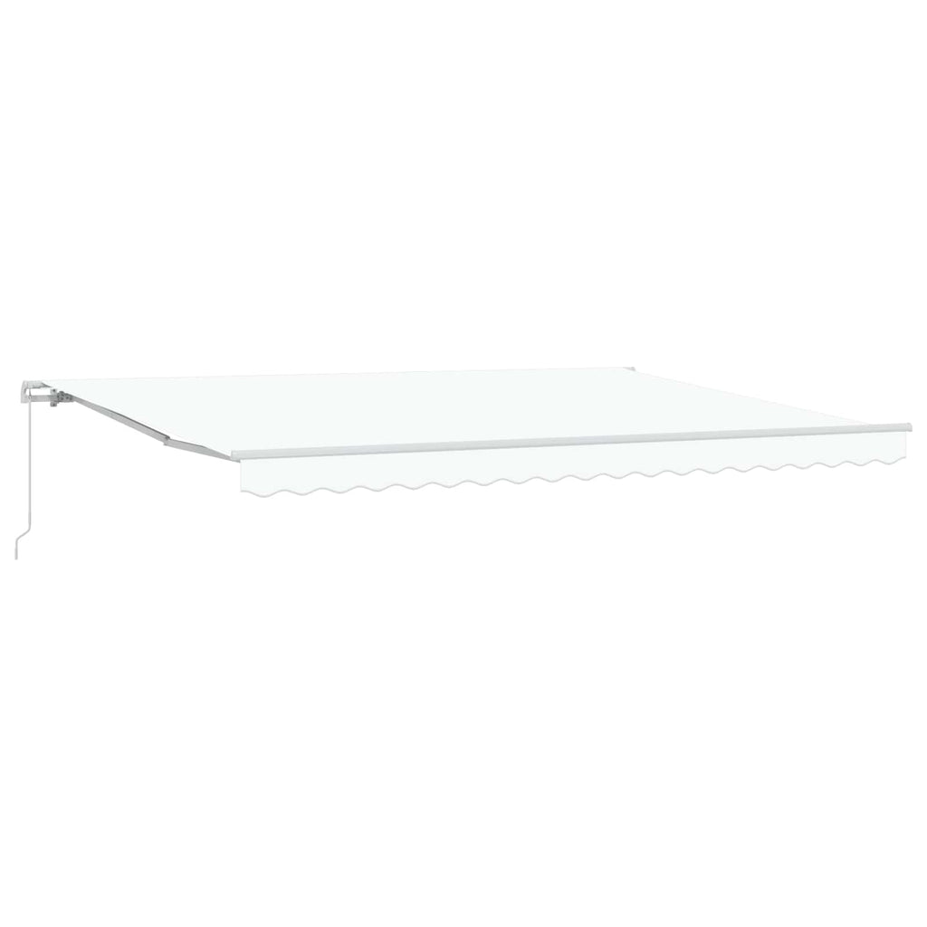 Markise Weiß 450 X 300 X 165 Cm Polyester Und Metall Beige (Anthrazit Rahmen)