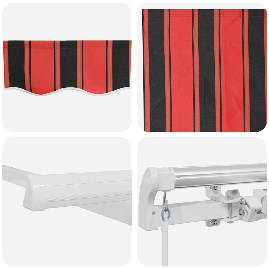 Markise Orange Und Braun 450 X 350 X 165 Cm Polyester Grün Und Gelb