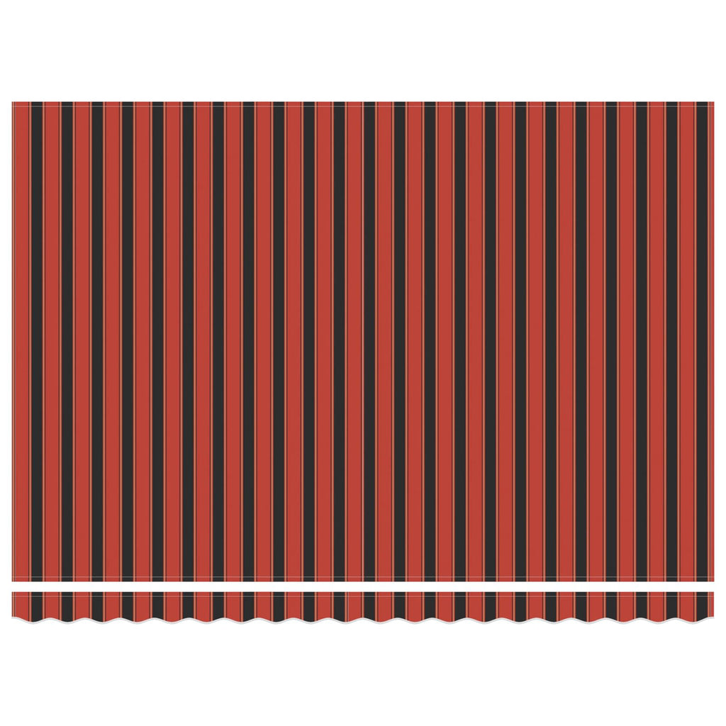 Einziehbare Markise Orange Und Braun Orange/Schwarz/Gelb