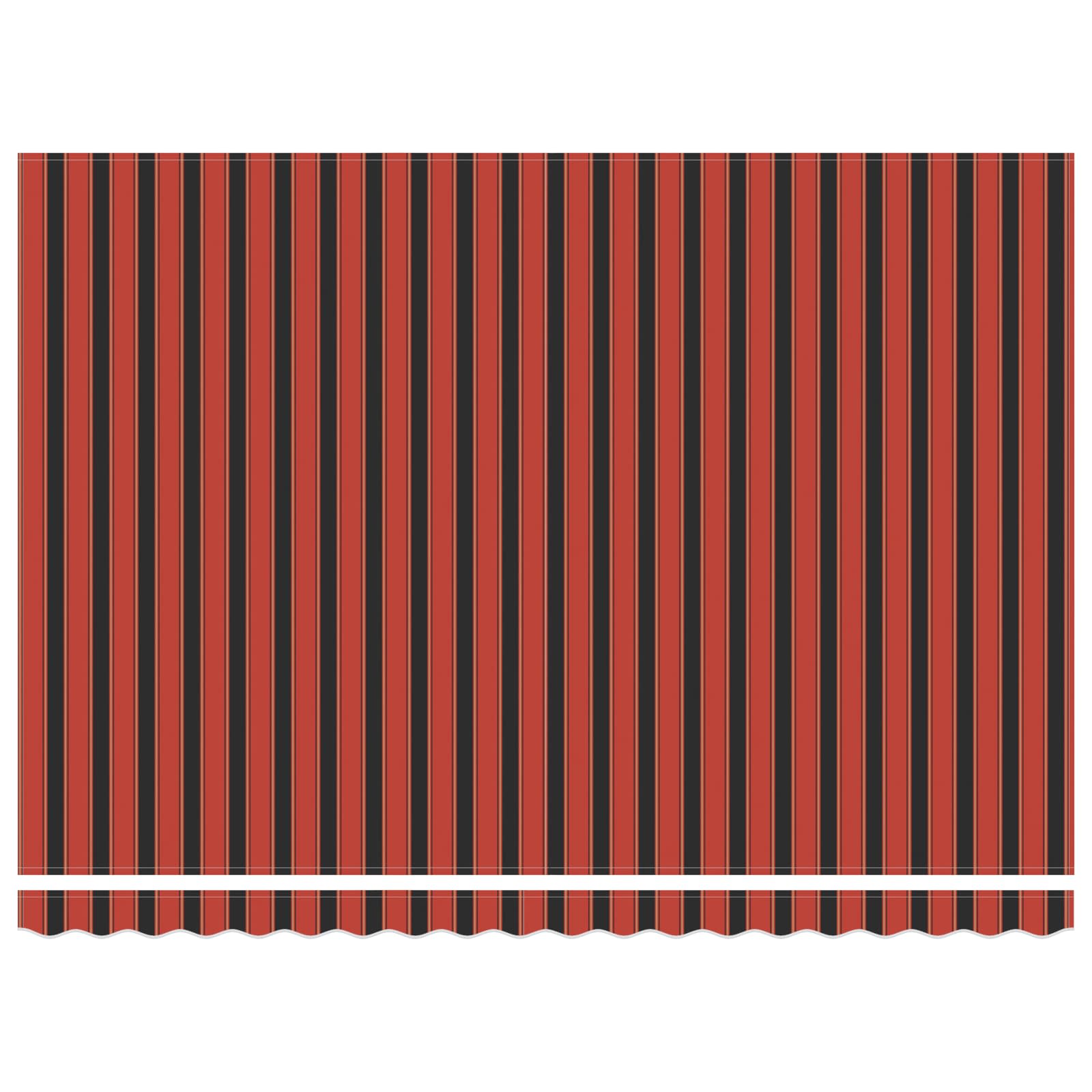 Einziehbare Markise Orange Und Braun Orange/Schwarz/Gelb