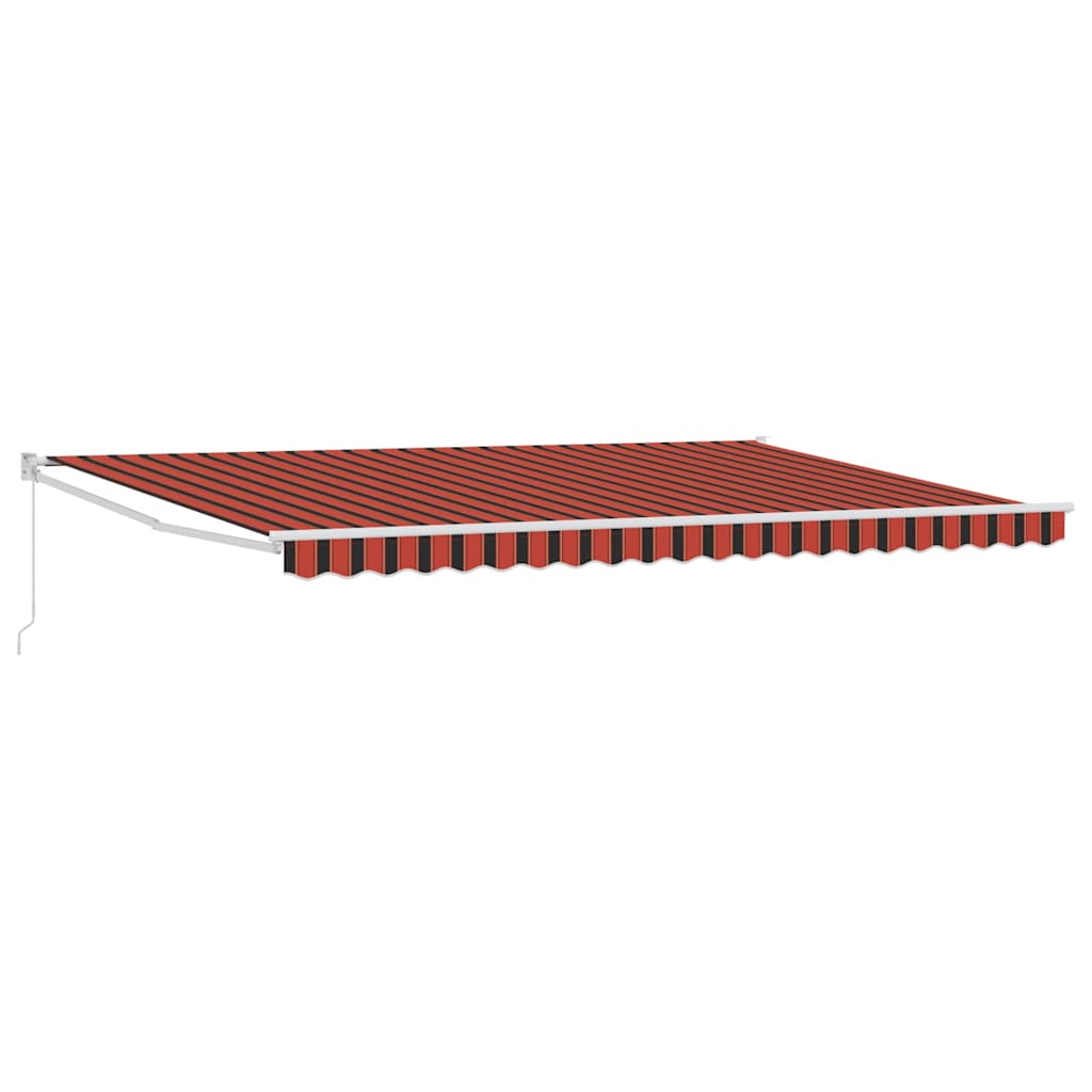 Markise Orange Und Braun 500 X 300 X 165 Cm Orange/Schwarz/Gelb