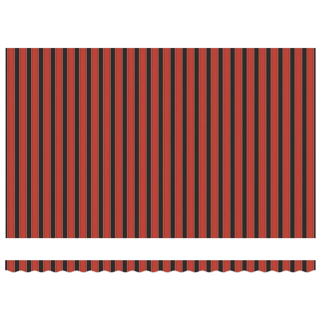 Markise Orange Und Braun 500 X 300 X 165 Cm Orange/Schwarz/Gelb