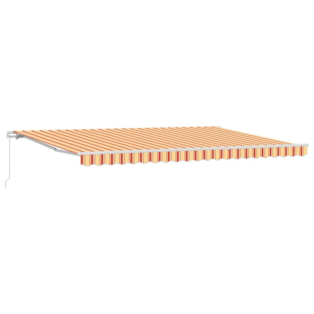 Markise Gelb Und Orange 500 X 300 X 165 Cm Polyester Und Metall Anthrazit Und Weiß (Rahmen Anthrazit)