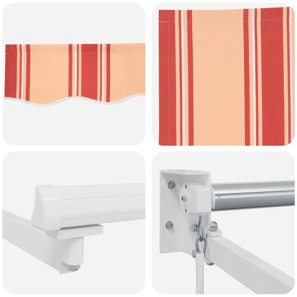 Markise Gelb Und Orange 500 X 300 X 165 Cm Polyester Und Metall Gelb Und Orange