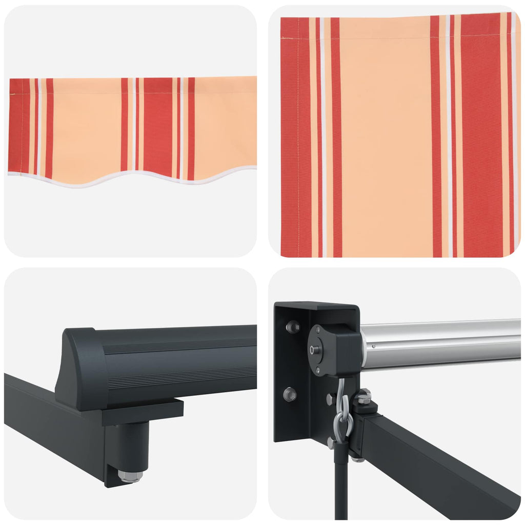 Markise Gelb Und Orange 500 X 300 X 165 Cm Polyester Und Metall Gelb Und Orange