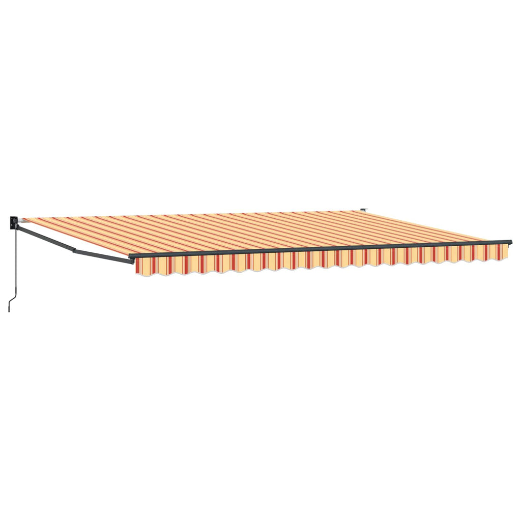 Markise Gelb Und Orange 500 X 300 X 165 Cm Polyester Und Metall Gelb Und Orange