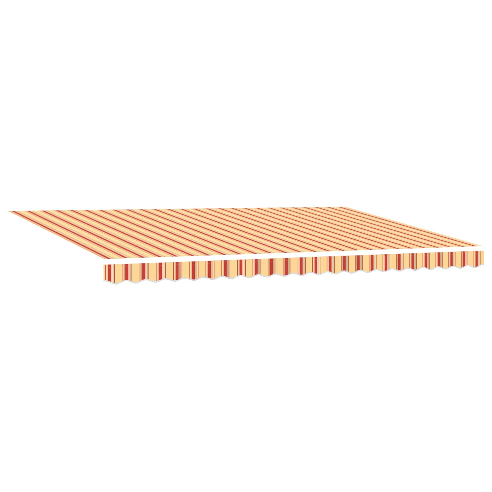 Markise Gelb Und Orange 500 X 300 X 165 Cm Polyester Und Metall Gelb Und Orange
