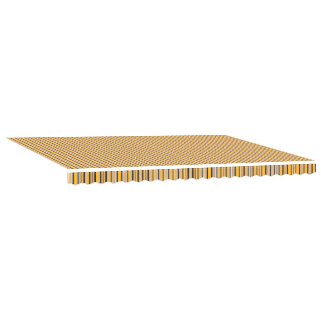 Markise Mehrfarbig 500 X 300 Cm Polyester Und Metall Blau Und Orange (Anthrazit Rahmen)