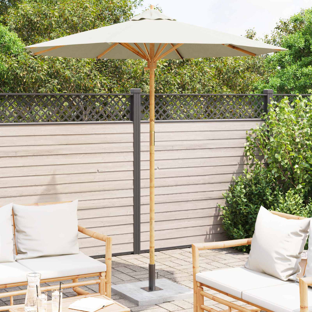 Garten-Sonnenschirm Ø 270 X 260 Cm Bambus
