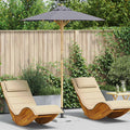 Garten-Sonnenschirm Ø 270 X 260 Cm Bambus