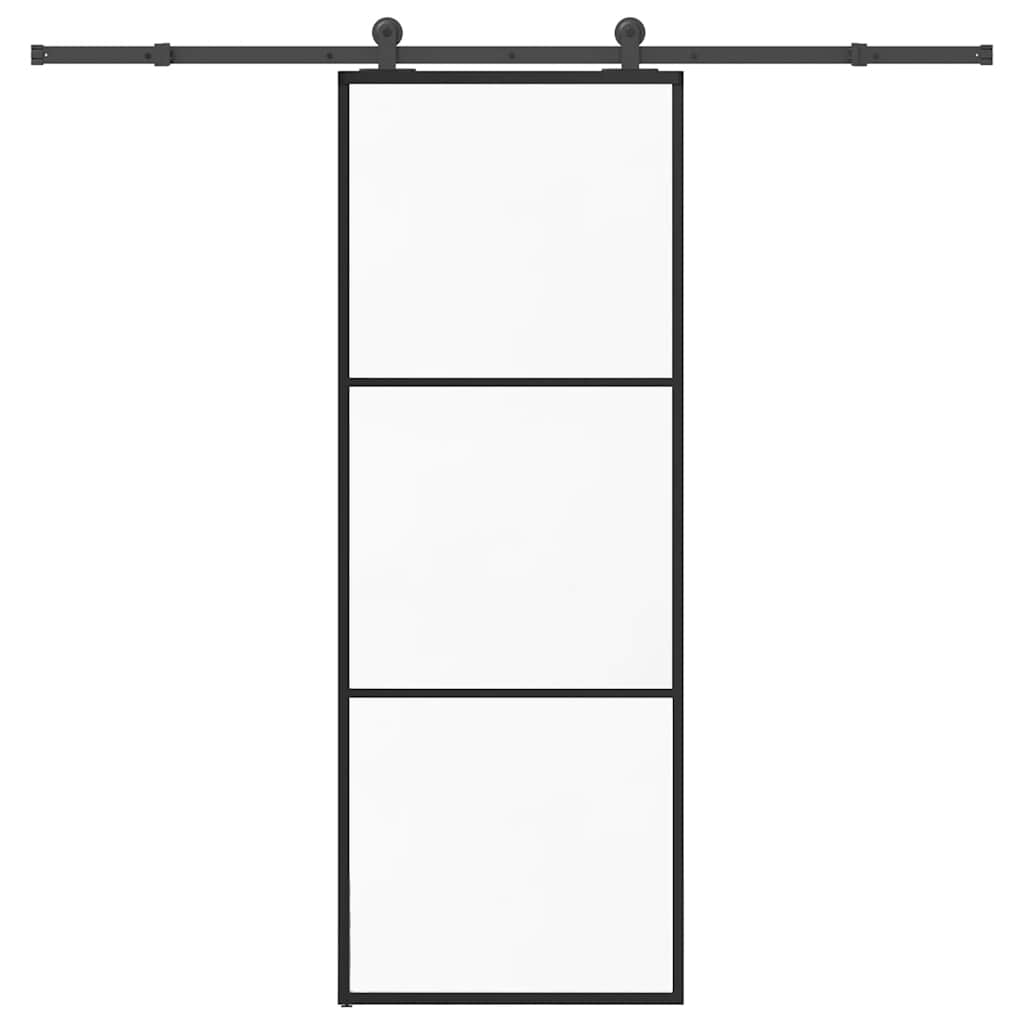 Schiebetür Mit Beschlag 90X205 Cm Esg-Glas & Aluminium