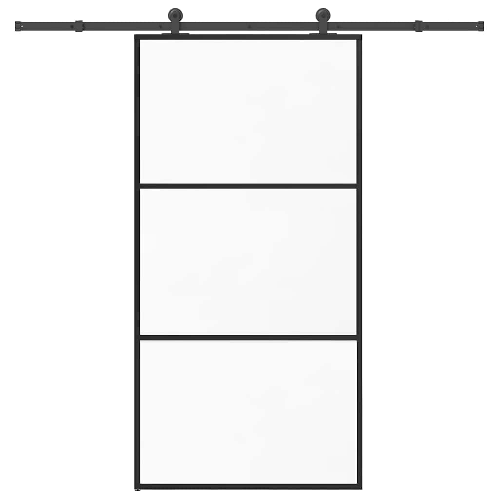 Schiebetür Mit Beschlag 90X205 Cm Esg-Glas & Aluminium