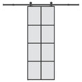 Schiebetür Mit Beschlag 76X205 Cm Esg-Glas & Aluminium