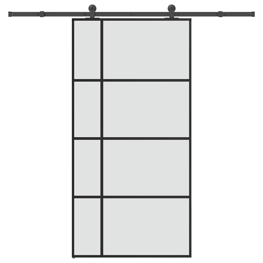 Schiebetür Mit Beschlag 76X205 Cm Esg-Glas & Aluminium