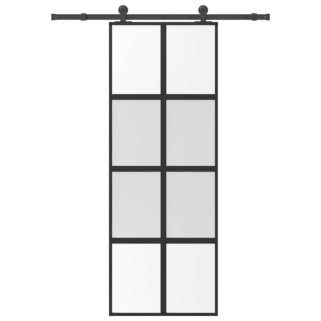 Schiebetür Mit Beschlag 76X205 Cm Esg-Glas & Aluminium