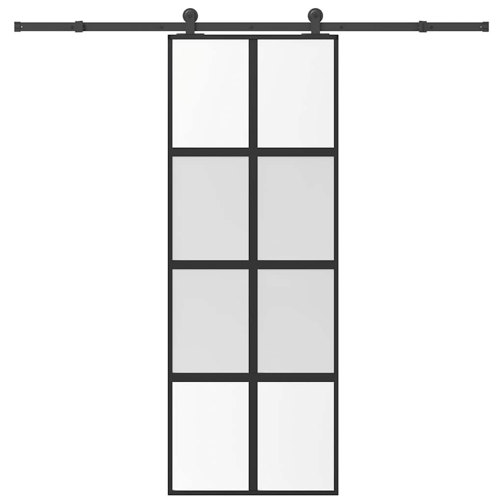Schiebetür Mit Beschlag 76X205 Cm Esg-Glas & Aluminium
