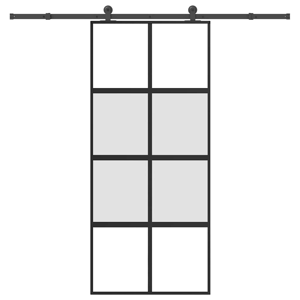 Schiebetür Mit Beschlag 76X205 Cm Esg-Glas & Aluminium