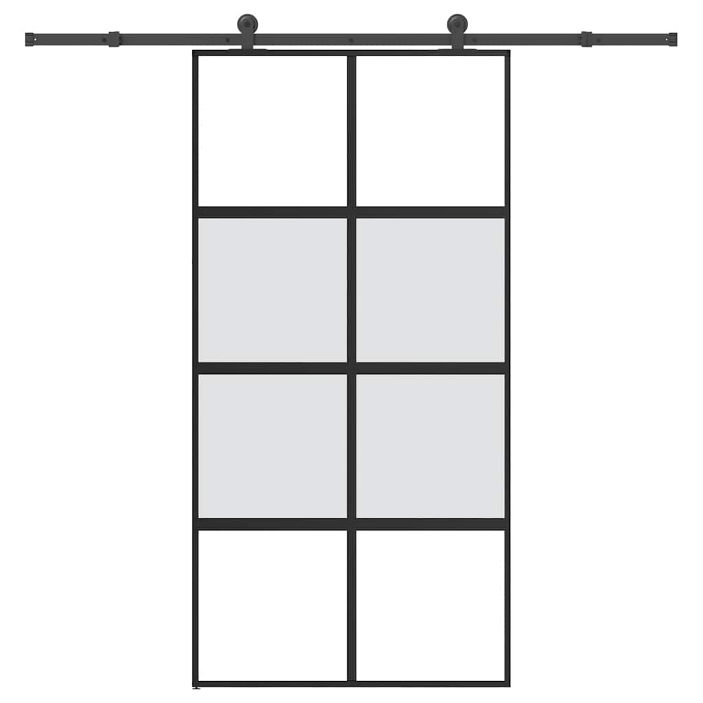 Schiebetür Mit Beschlag 76X205 Cm Esg-Glas & Aluminium