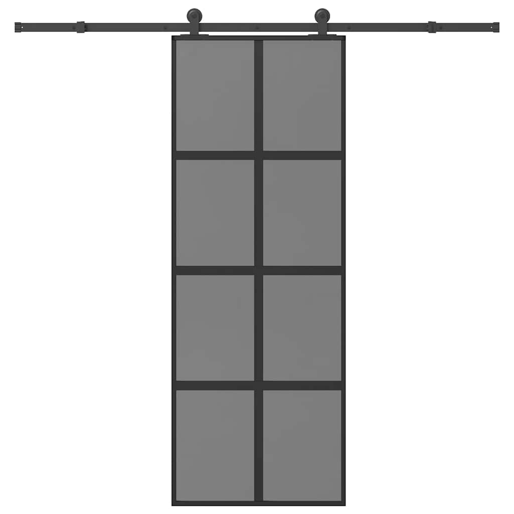 Schiebetür Mit Beschlag 76X205 Cm Esg-Glas & Aluminium