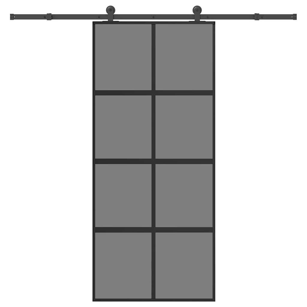 Schiebetür Mit Beschlag 76X205 Cm Esg-Glas & Aluminium