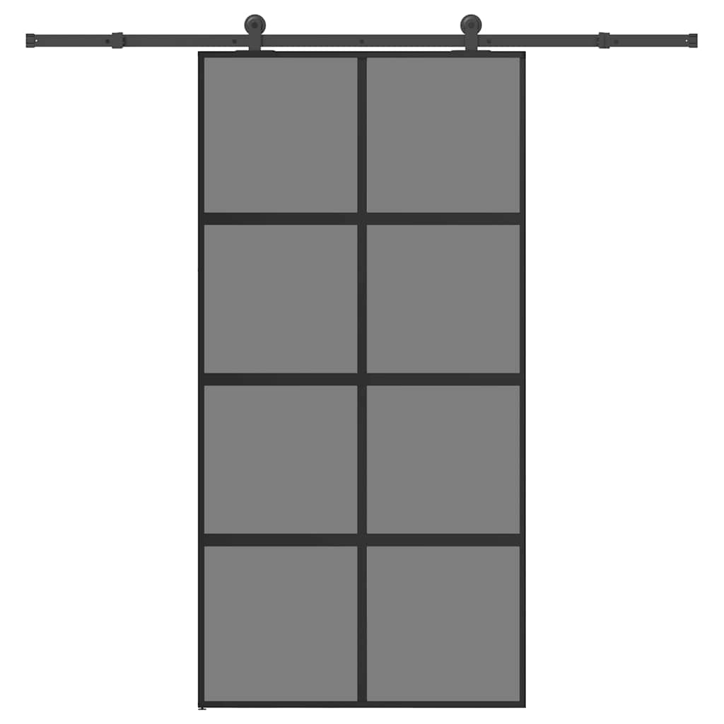 Schiebetür Mit Beschlag 76X205 Cm Esg-Glas & Aluminium