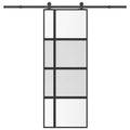 Schiebetür Mit Beschlag 76X205 Cm Esg-Glas & Aluminium