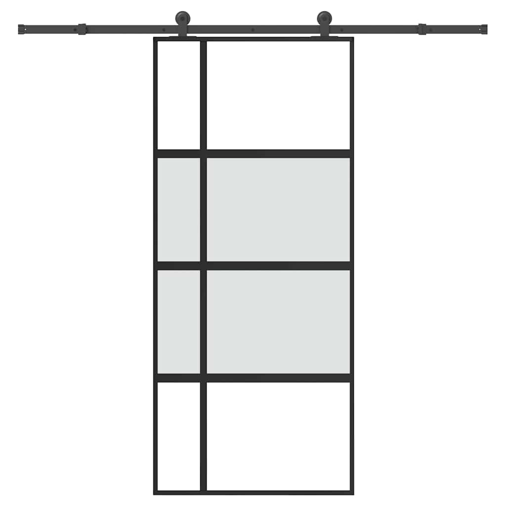 Schiebetür Mit Beschlag 76X205 Cm Esg-Glas & Aluminium